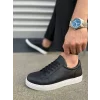 JY165 Elite Bağcıklı Cilt Erkek Günlük Sneaker Ayakkabı CBT - Siyah