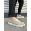 JY165 Elite Bağcıklı Süet Erkek Günlük Sneaker Ayakkabı SBT - Krem