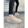 JY502 Bold Bağcıklı Süet Erkek Günlük Sneaker Ayakkabı SKT - Krem