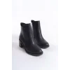 LARISSA Fermuarlı Ortopedik Taban TopukluKadın Bot  ST - Siyah