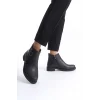 MARGARET Fermuarlı Ortopedik Taban TopukluKadın Bot - ST - Siyah