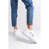 VALENCIA Bağcıksız Cırt Cırtlı Ortopedik Taban Kadın Sneaker Spor Ayakkabı BT - Beyaz