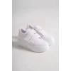 VALENCIA Bağcıksız Cırt Cırtlı Ortopedik Taban Kadın Sneaker Spor Ayakkabı BT - Beyaz
