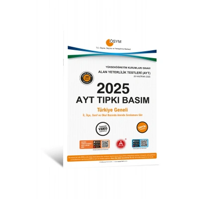2025 AYT Çıkmış Sorular-Tıpkı Basım-Bire Bir ÖSYM-Tamamı Video Çözümlü