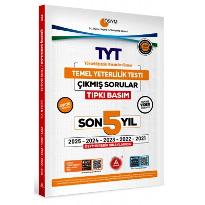 Son 5 yıl TYT Çıkmış Sorular-Tıpkı Basım-Bire Bir ÖSYM-Tamamı Video Çözümlü