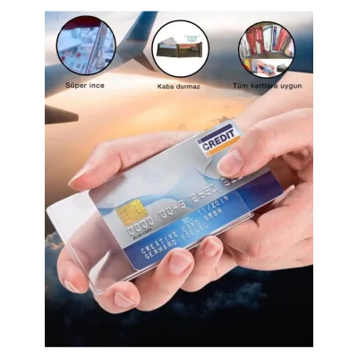 Nesil Pvc Kimlik Ehliyet Temazsız Kredi Kartı Kabı