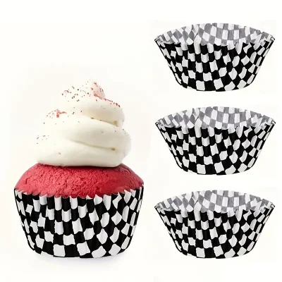 100 Lü Muffin Kağıdı Kek Kalıbı Desenli Kapsül