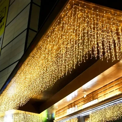 3 Metre 10 Sarkıt Saçak Günışığı Perde Led 100 Led