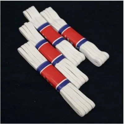 Bel Paça Don Lastiği Geniş Yassı Lastik 10 Metre 8 mm beyaz