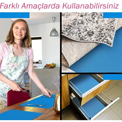 Kaydırmaz Rulo Mat Halı Çekmece Sofra Dolap Kaydırmazı 30*100 cm