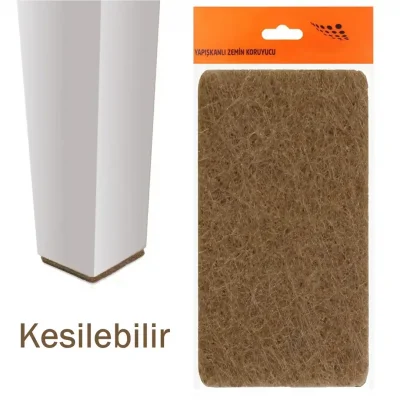 Masa Sandalye Parke Zemin Koruyucu Keçe Yapışkanlı Dikdörtgen 240X120 mm