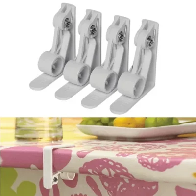 Metal Masa Kıskacı 4 Adet, Masa Örtüsü Mandalı