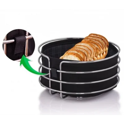 Gold Renk Ekmek Sepeti Yuvarlak