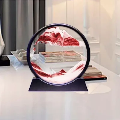 Mor Renk Dekoratif Hareketli Kum Saati