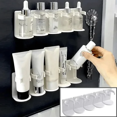 Tutacaklı 5 Yuvalı Banyo Mutfak Rafı