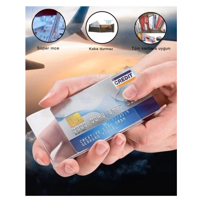 Nesil Pvc Kimlik Ehliyet Temazsız Kredi Kartı Kabı