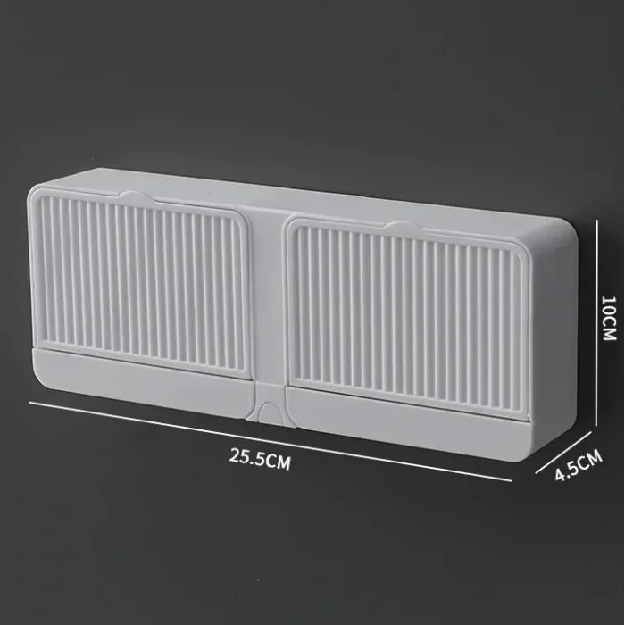 2 Bölmeli Su Tutmaz Katı Sabunluk