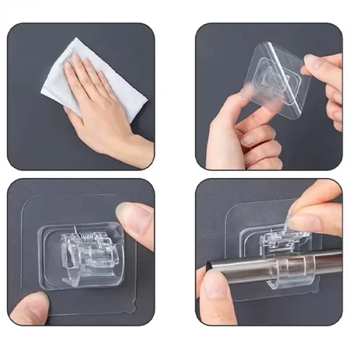 2 Li Boru ve Kablo Tutucu Halka Güçlü Yapışkanlı