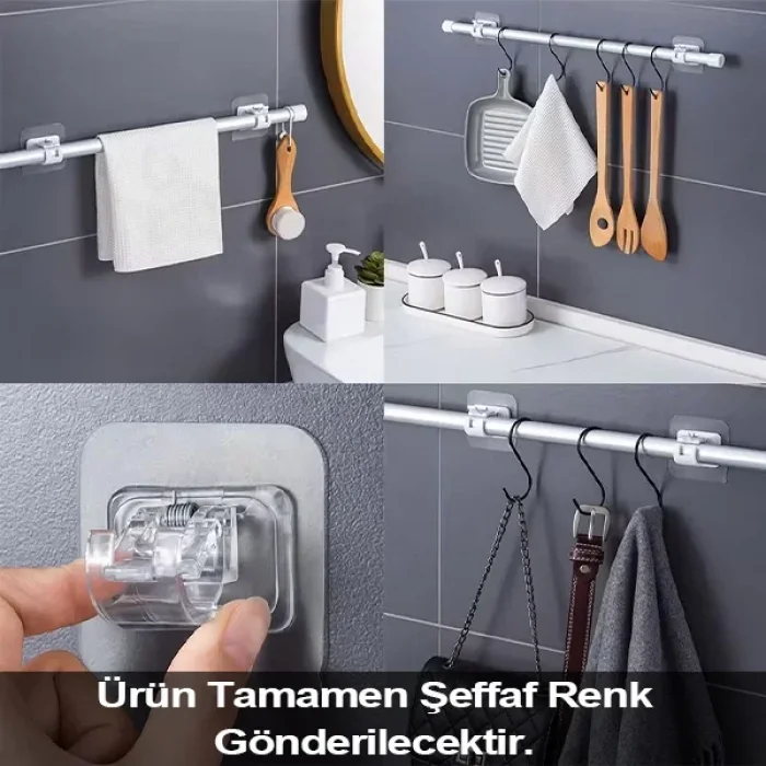 2 Li Boru ve Kablo Tutucu Halka Güçlü Yapışkanlı