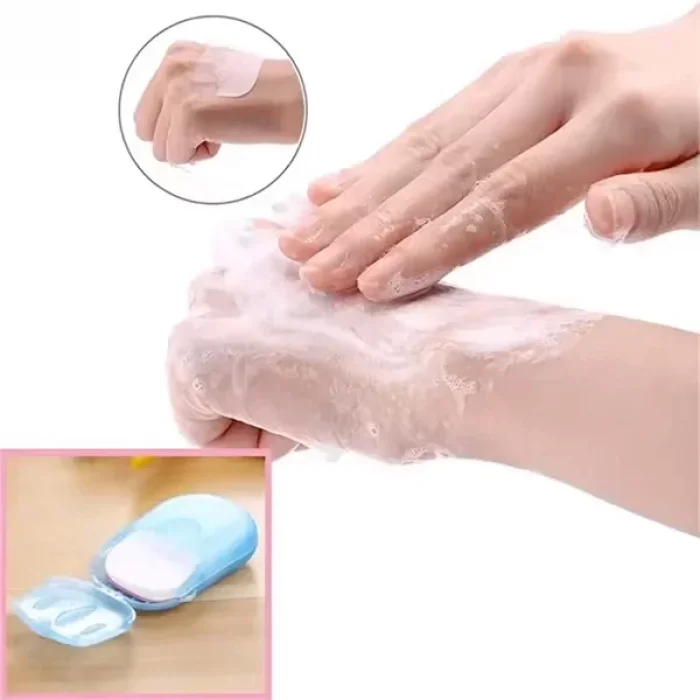 20 Yaprak Yıkama Kağıt Sabun Elde Eriyen Parfümlü