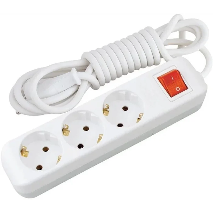 3lü Anahtarlı Grup Priz 3 Metre