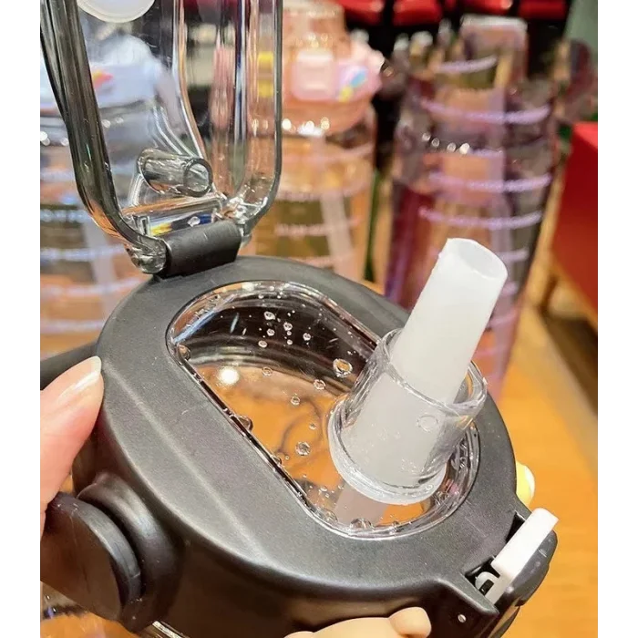 3 lü Şeffaf Motivasyon Kokusuz Su Matarası