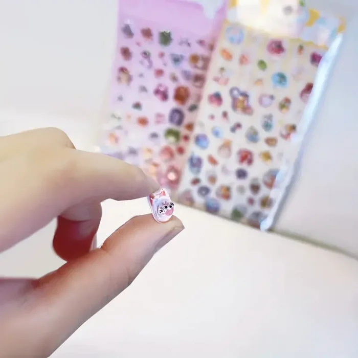 4 Adet 3D Matara Sticker Karışık Model