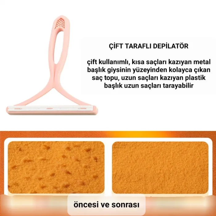 Çift Taraflı Tiftik ve Tüy Toplayıcı Aparatı