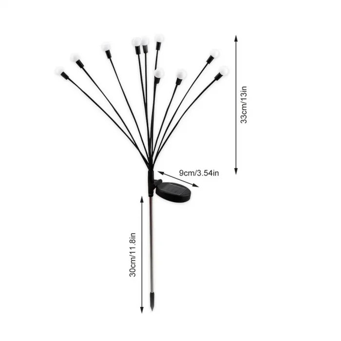 Bahçe Işığı 6 ledli 1 Adet Pil İle Çalışır
