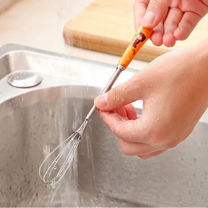 Porselen Saplı Çelik Mini Çırpıcı