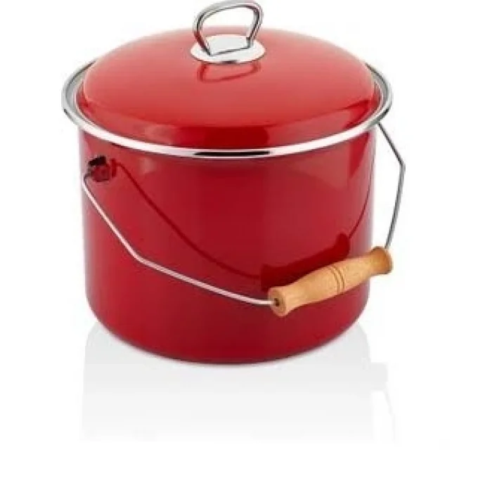 Emaye Bakraç Yoğurt Kovası