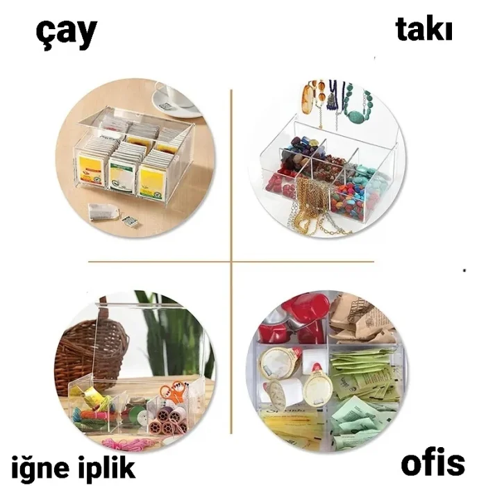 6 Bölmeli Bitki Çay Kutusu