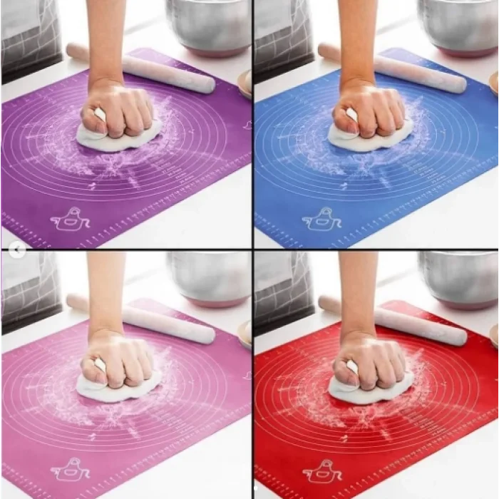 Silikon Hamur Açma Matı Büyük Boy 65*45