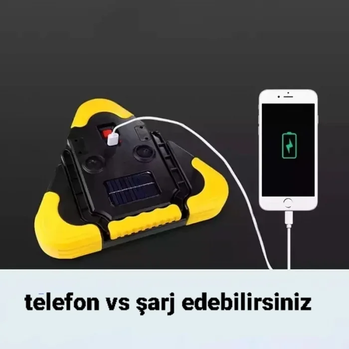 Reflektör Şarjlı Powerbank Özellikli