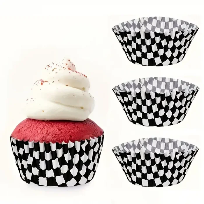 100 Lü Muffin Kağıdı Kek Kalıbı Desenli Kapsül