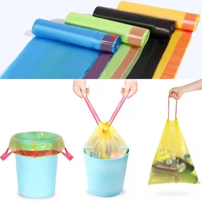 Büzgülü Çöp Poşeti 10 Adet Büyük Boy Boy Kokulu