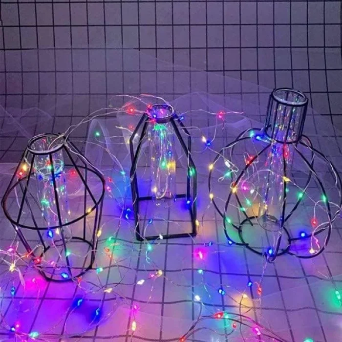 3 Mt Renkli Rgb Peri Led Işık Pilli