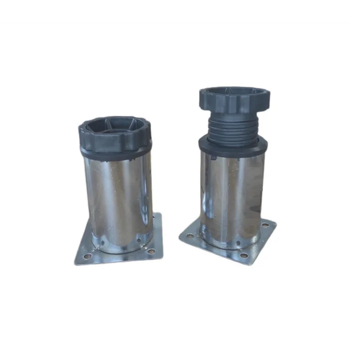 4 adet Metal Krom Baza Ayak 8 cm