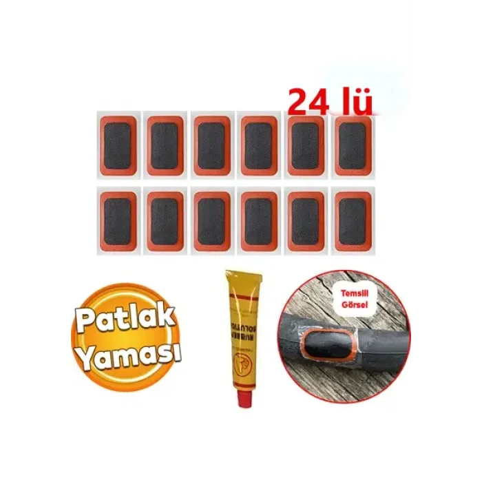 Kolay Pratik Araba Bisiklet Motosiklet Soğuk Yama Lastik Tamir Yaması Seti