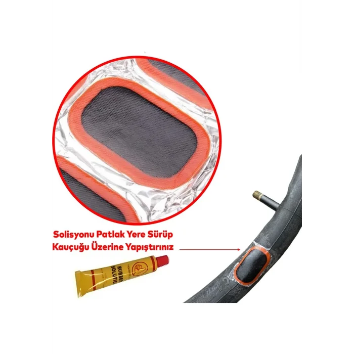 Kolay Pratik Araba Bisiklet Motosiklet Soğuk Yama Lastik Tamir Yaması Seti