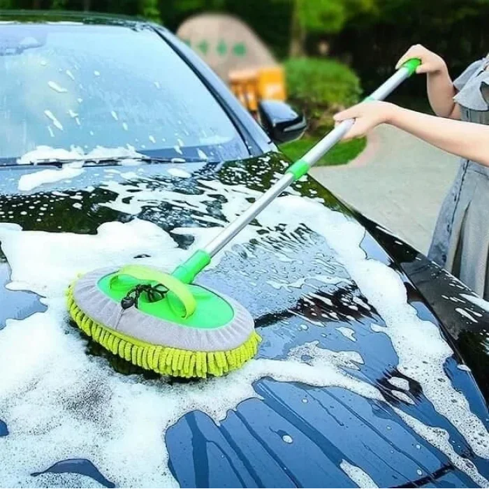 Mikrofiber Teleskopik Oto Araba Araç Yıkama Mop