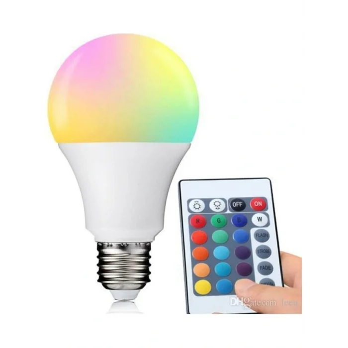 Kumandalı Renk Değiştiren Led Ampül 9W Rgb
