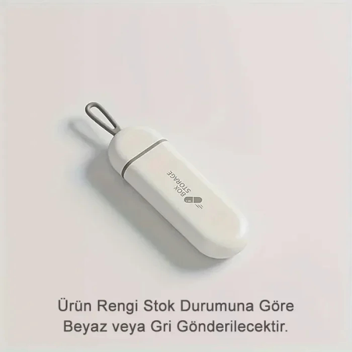 3 Bölmeli Seyahat Tipi İlaç Saklama Kutusu