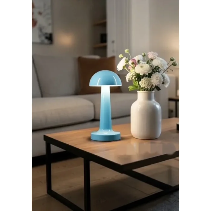 Avec Dokunmatik Mantar Masa Lambası 3 Işık Renkli Dim Ayarlı Şarjlı