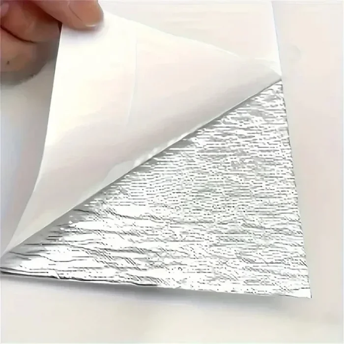 5 Adet Beyaz Mermer Desenli Alüminyum Duvar Köpük Sticker 30 x 30 Cm