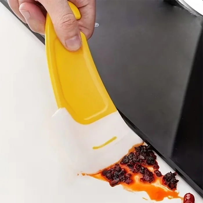 Silikon Uçlu Bulaşık Temizleme Kazıyıcı Spatula Bulaşık Sıyırma Aparatı