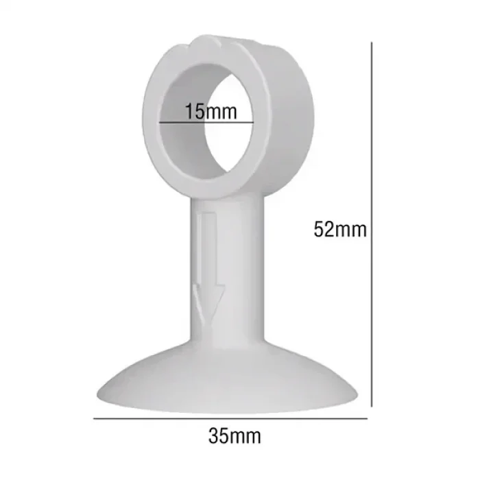 Vantuzlu Geçmeli Kapı Kolu Stoper 4 Lü