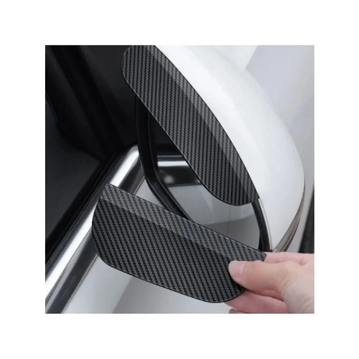 Araba Ayna Yağmur Koruyucu Siper Karbon Desenli