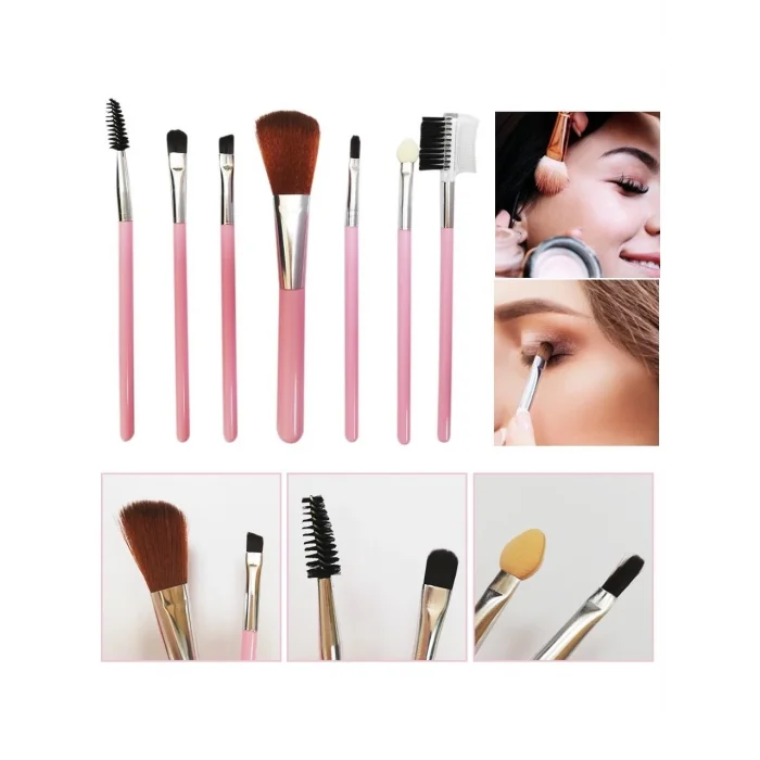 8 Parça Kaş Fırçalı Makyaj Fırça Seti Kaş Tarağı