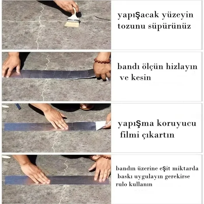 Alüminyum İzolasyon Çamur Bant 1.5 metre